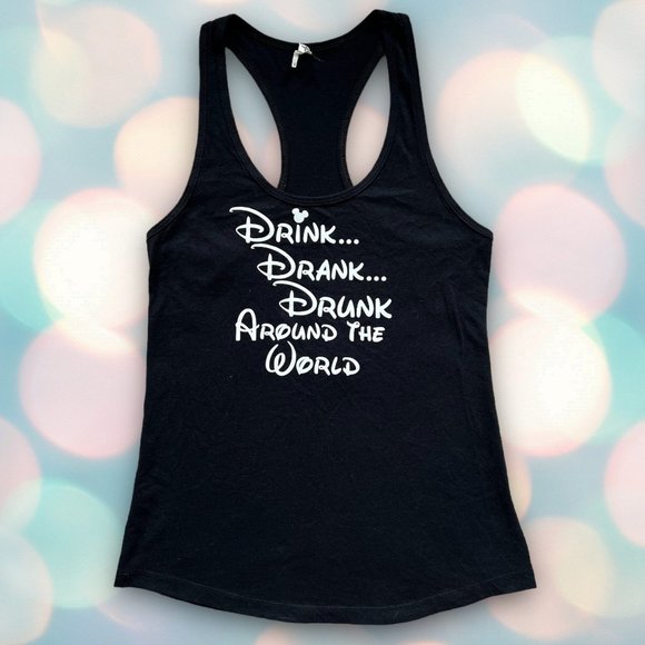 Disney Epcot “Drink Around the World” Women’s Tank Top Size M - Picture 1 of 2